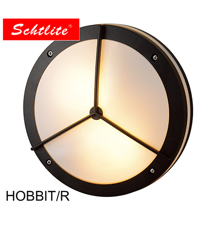 HOBBIT IP65 E27 outdoor aluminum round wall bulkhead light