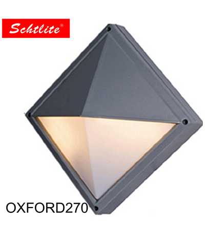 OXFORD 270 outdoor waterproof IP65 square E27 G24 wall ceilling light bulkhead light SQA1