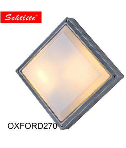 OXFORD IP65 20W 270mm square shape outdoor LED ceiling light SQB