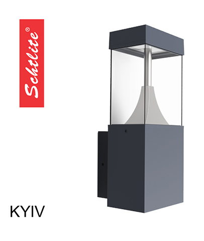 KYIV Outdoor Solar Powered Pathway LED Lawn Solar Bollard Lights for Garden